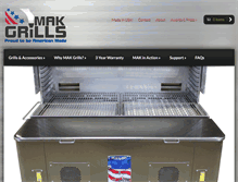 Tablet Screenshot of makgrills.com